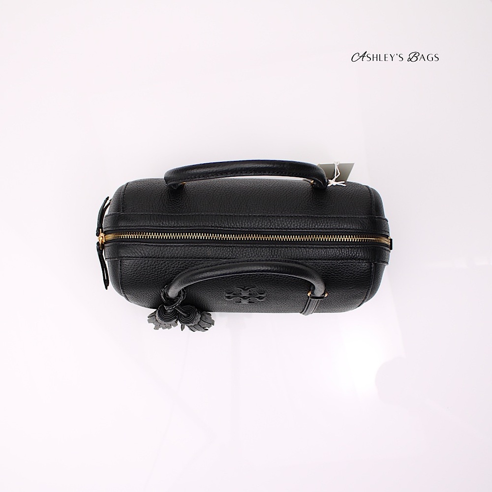 Tory Burch Thea Satchel Crossbody In Black - Picture 6 of 11